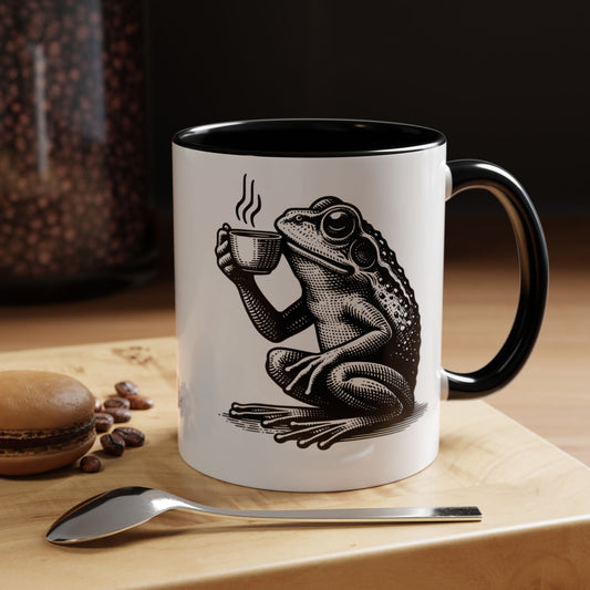 Accent Coffee Mug (11, 15oz) - Coffee Frogs