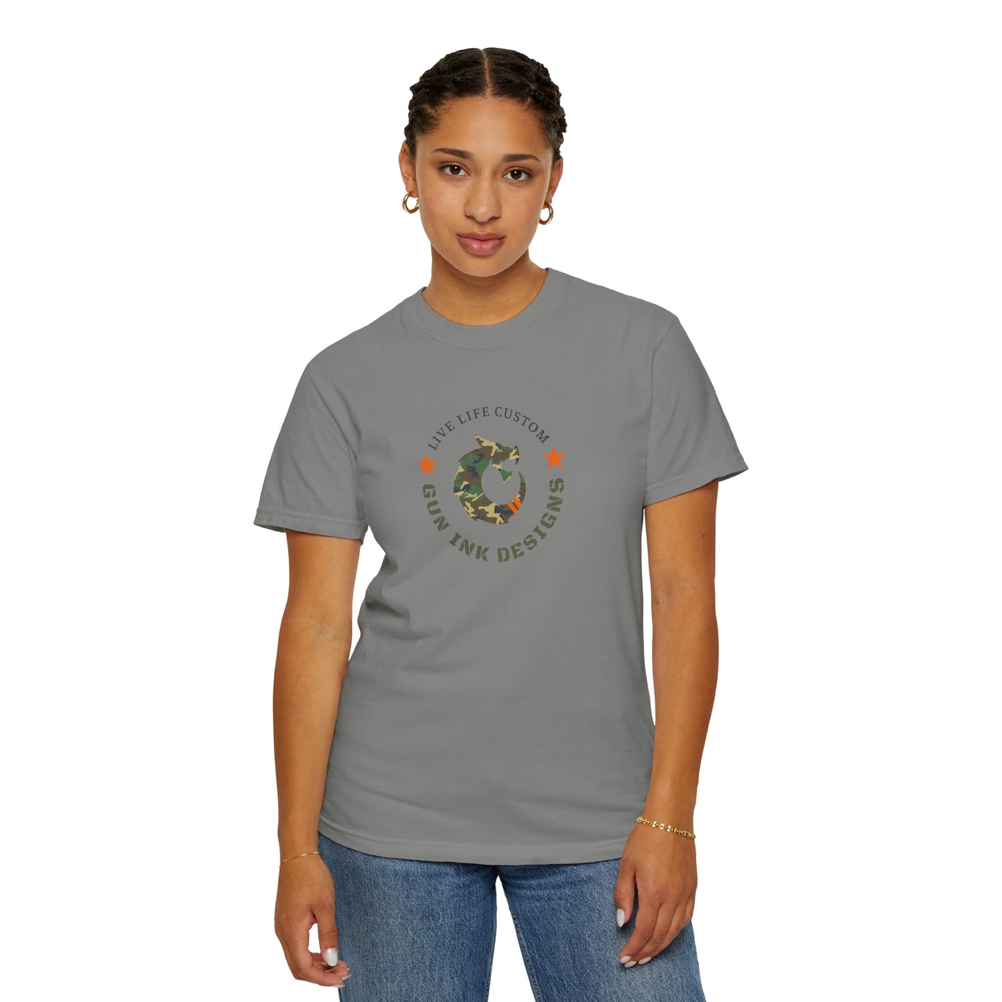 Garment-Dyed T-shirt - Camo Dragon