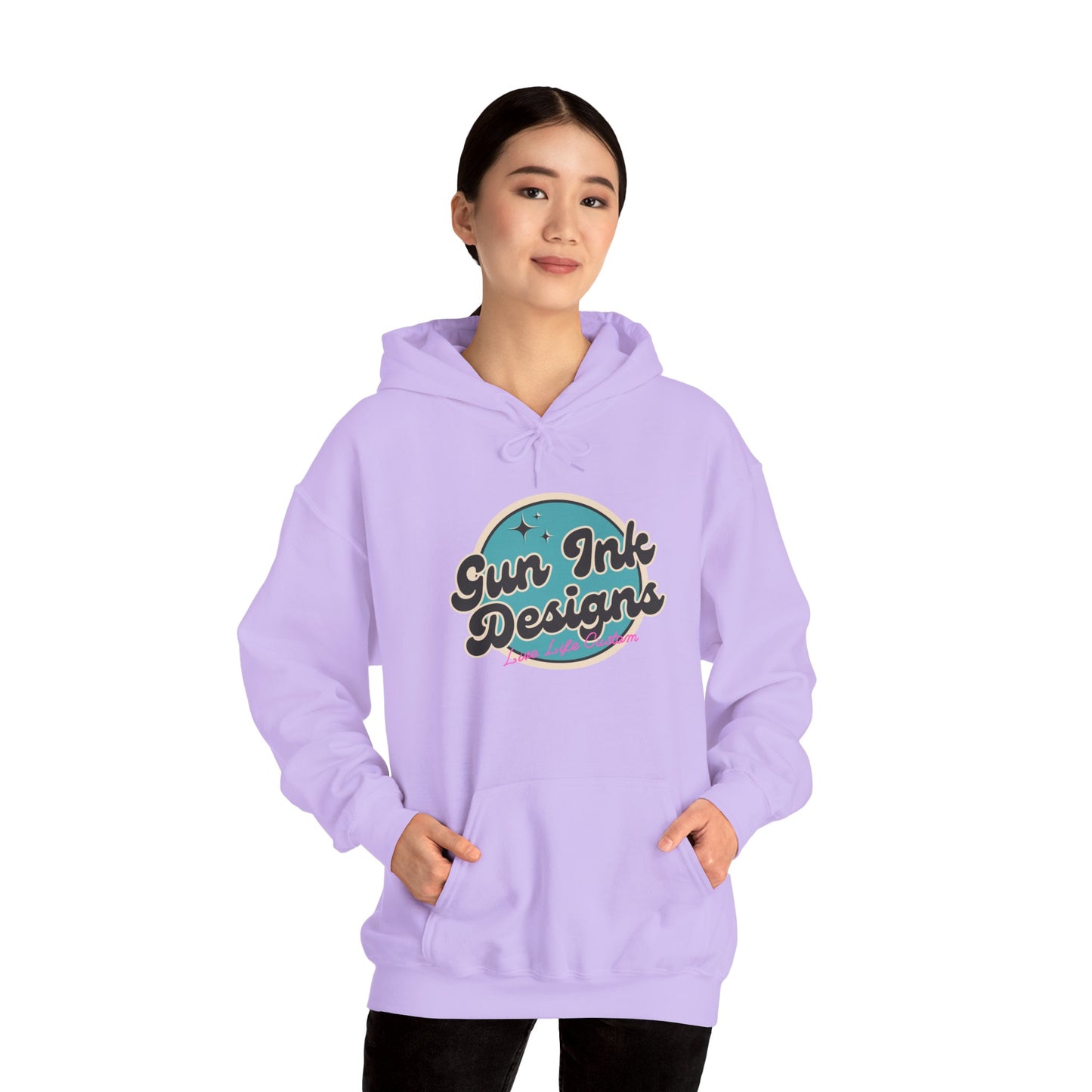 Heavy Blend™ Hooded Sweatshirt - Teal Circle