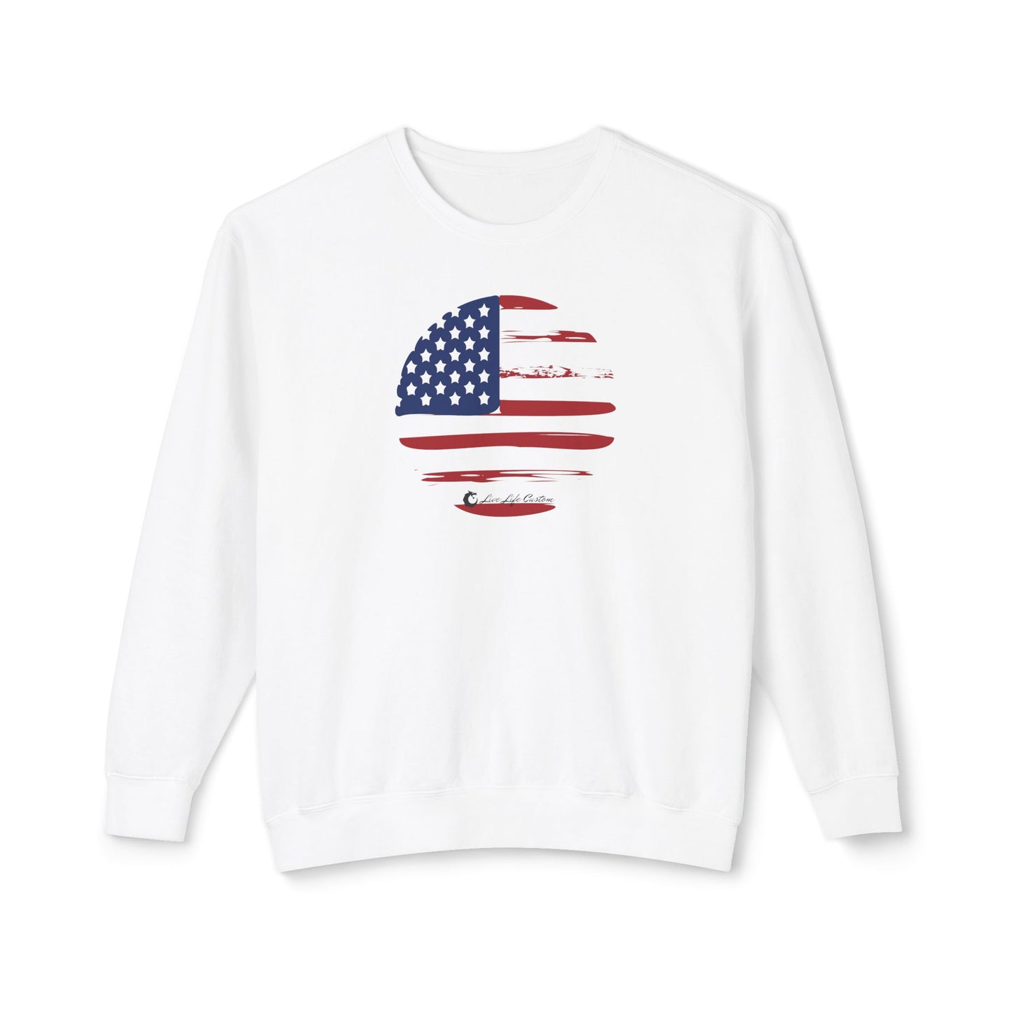 Unisex Lightweight Crewneck Sweatshirt - Circle Flag