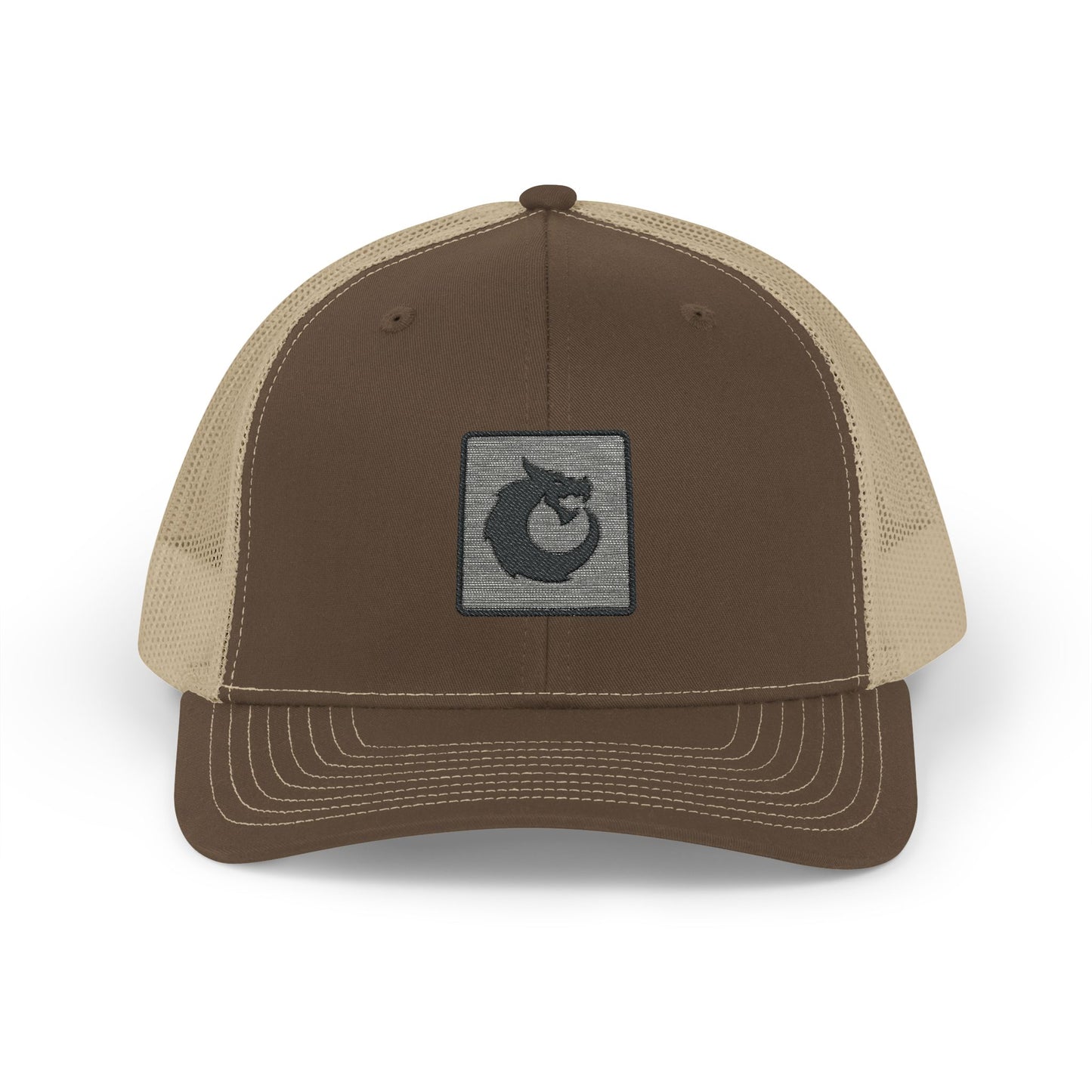 Snapback Trucker Cap - Black Dragon Patch