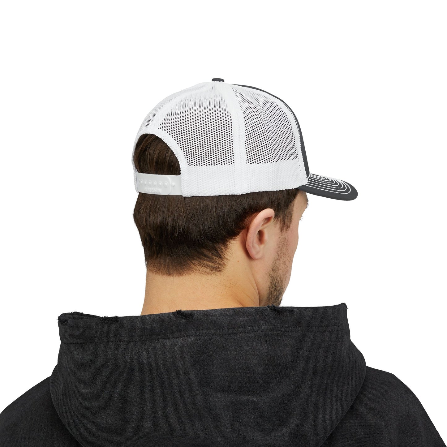 Snapback Trucker Cap - Black and Gray Logo