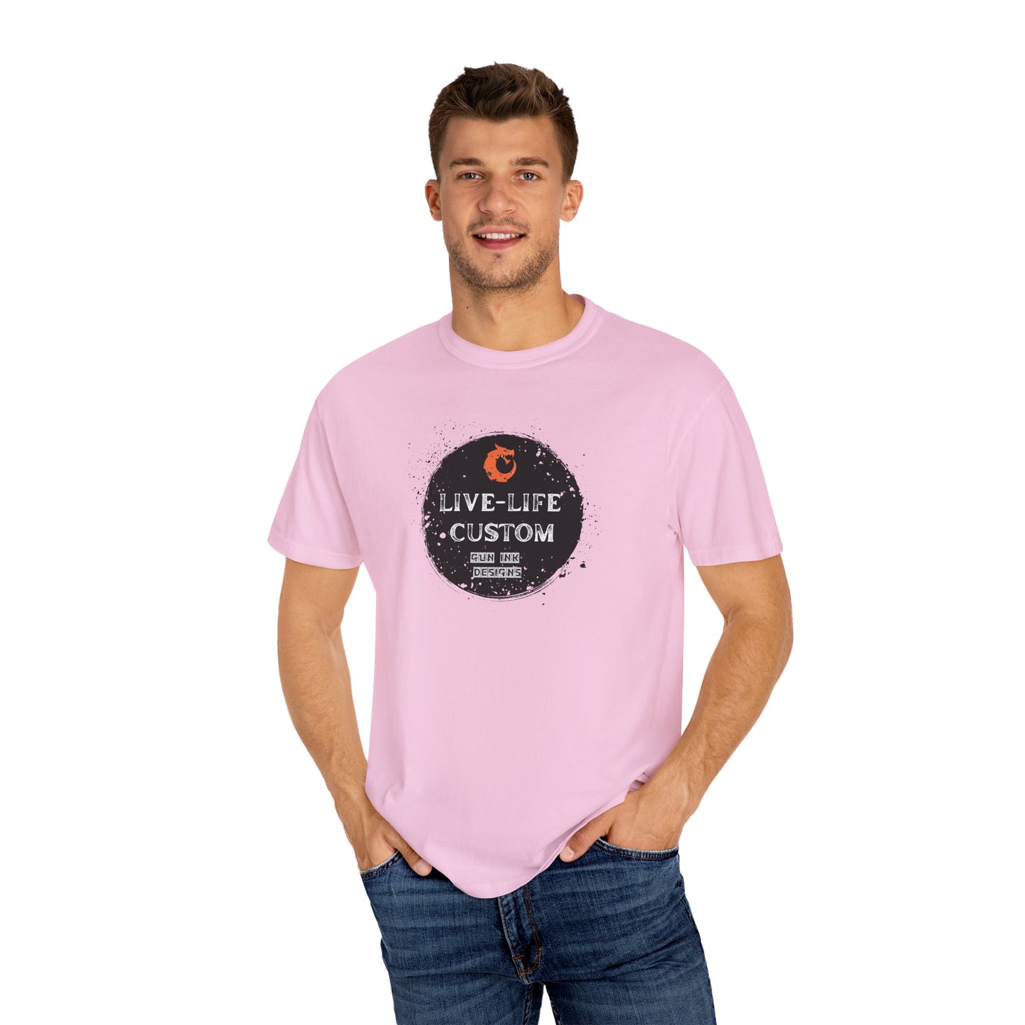 Garment-Dyed T-shirt - Black Circle