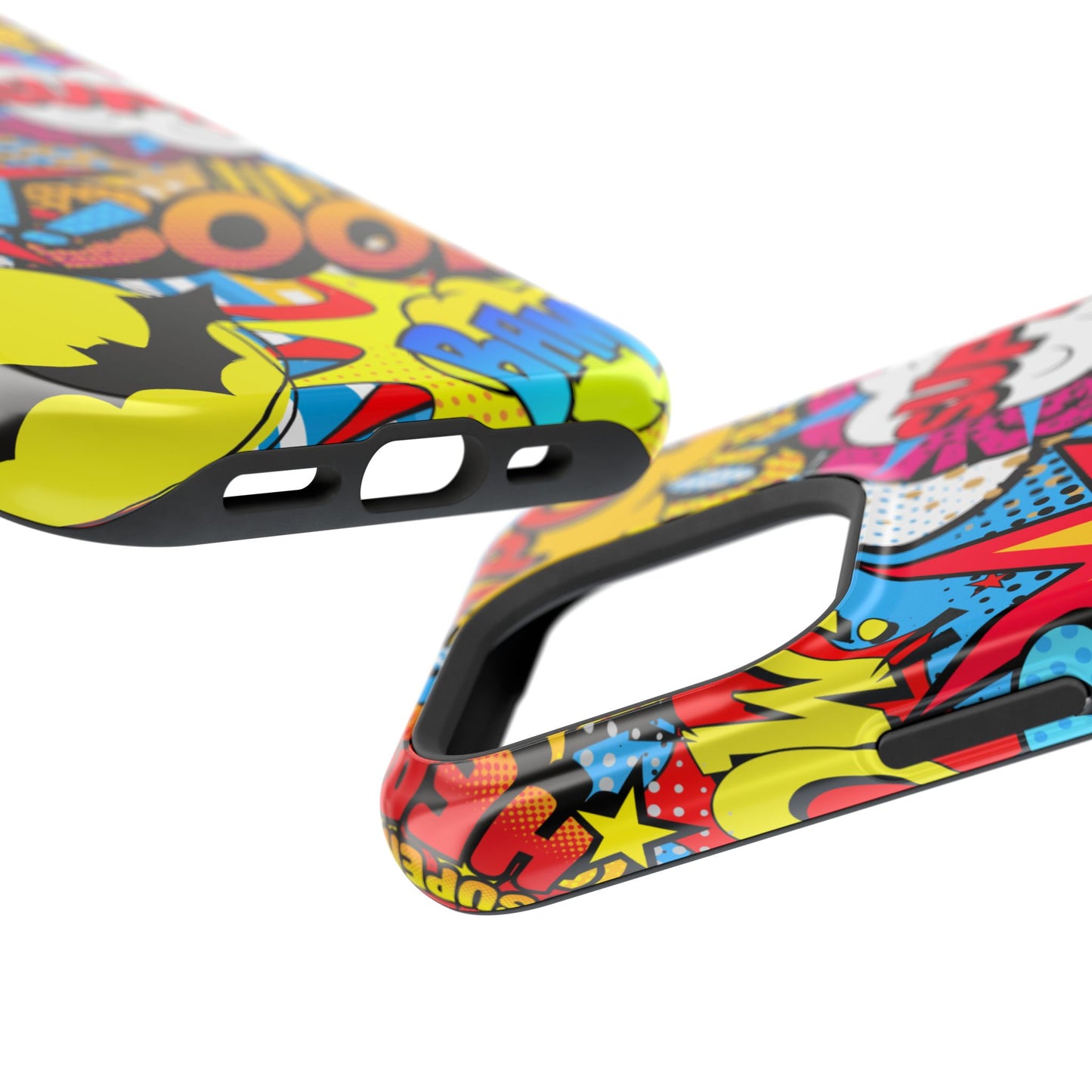 Comic Book Pop Art Phone Case - Magnetic Tough Cases for Superhero Lovers, Fun and Colorful Cell Cover