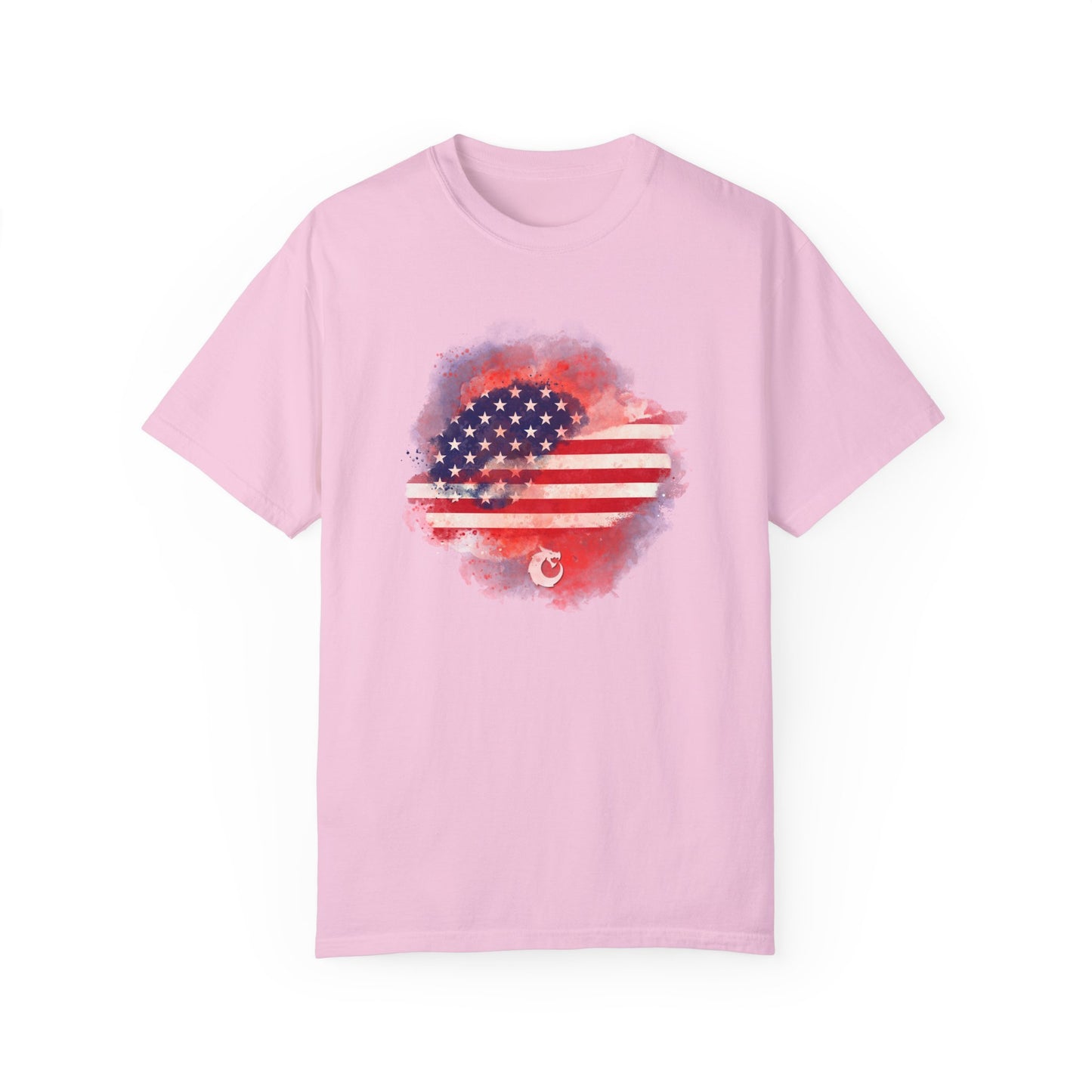 Garment-Dyed T-shirt - Watercolor Flag