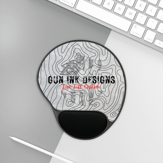 Mouse Pad With Wrist Rest - Flag Dragon