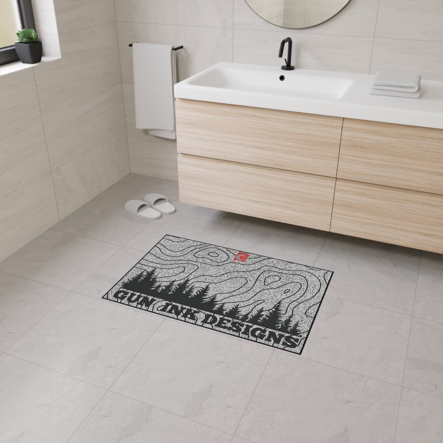 Heavy Duty Floor Mat - Topo Trees