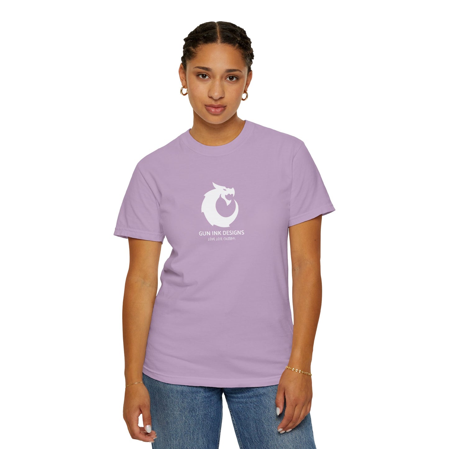 Garment-Dyed T-shirt - White Dragon