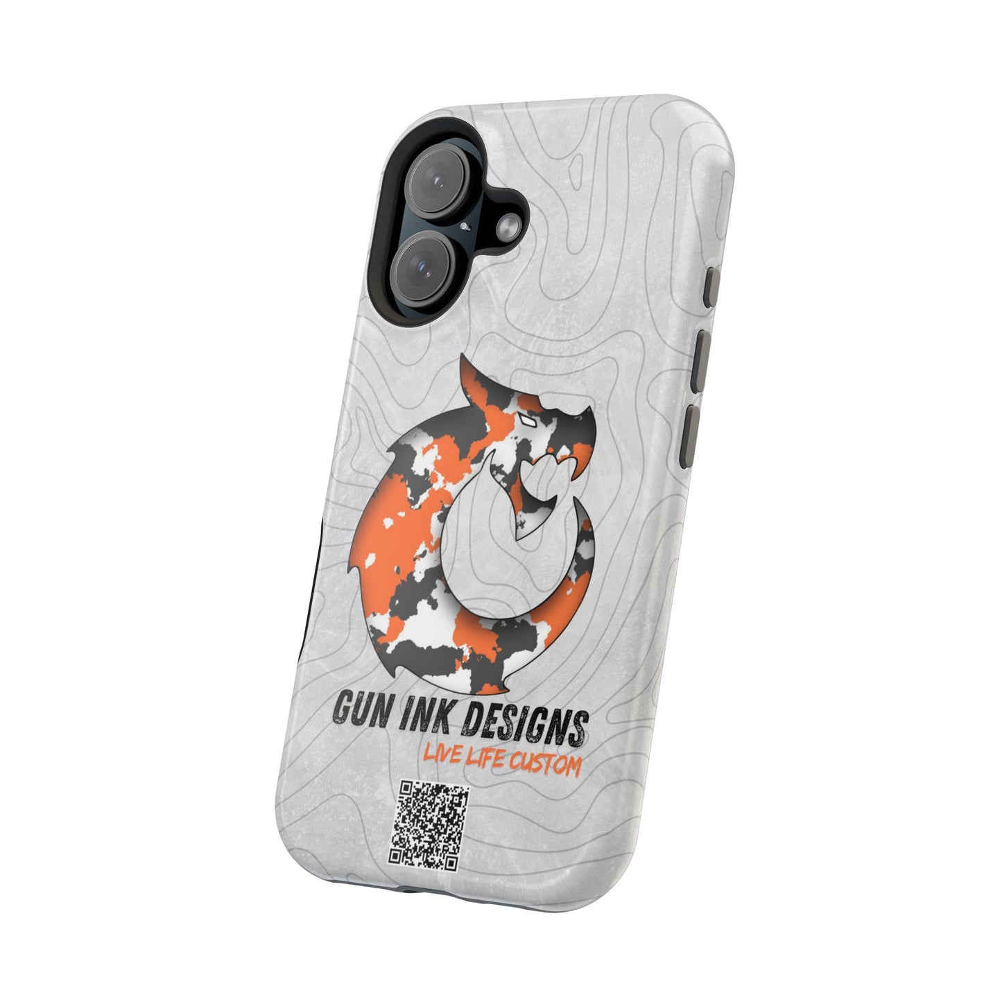 Magnetic Tough Cases - Topo QR code