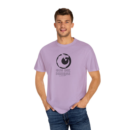 Garment-Dyed T-shirt - Black Circle Dragon