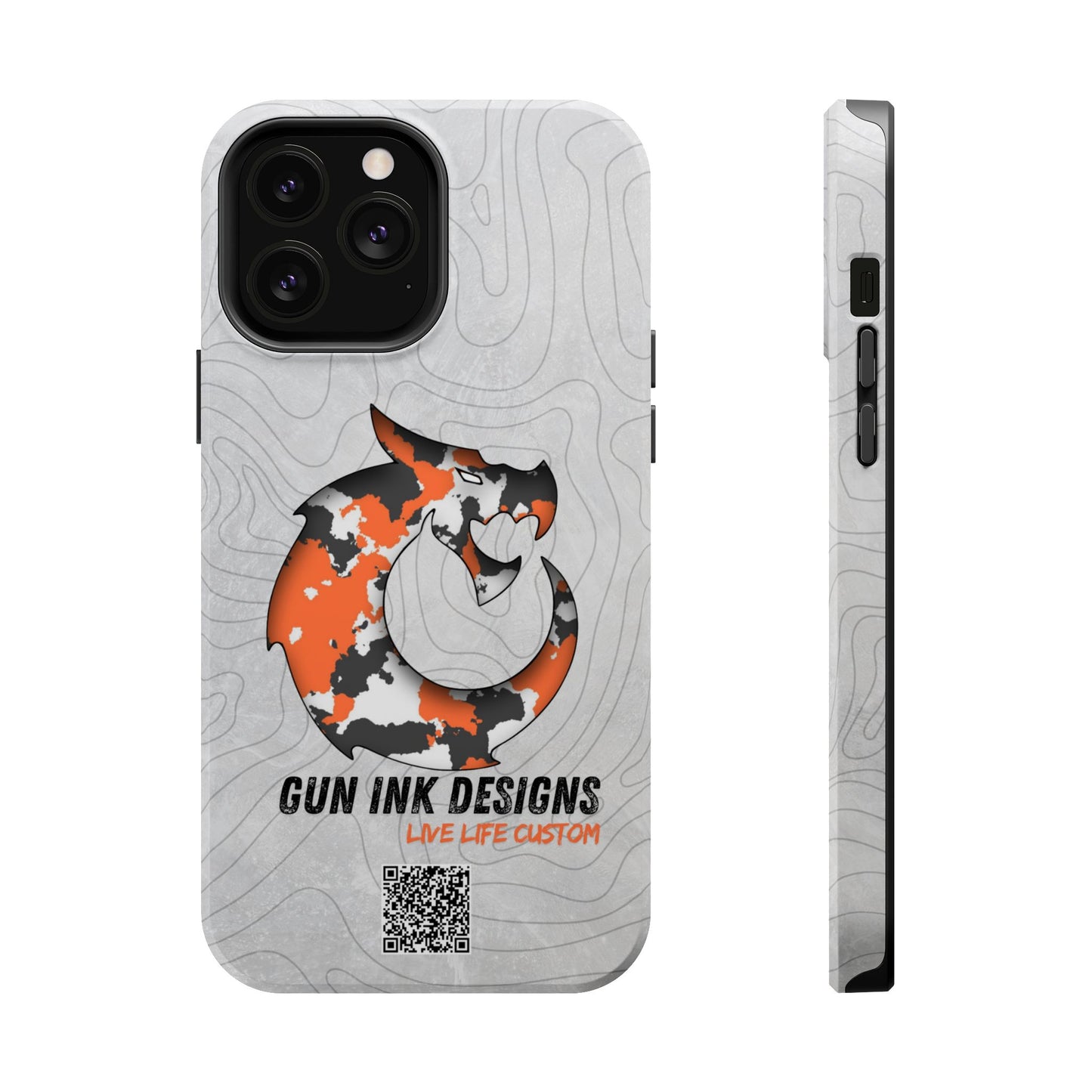 Magnetic Tough Cases - Topo QR code