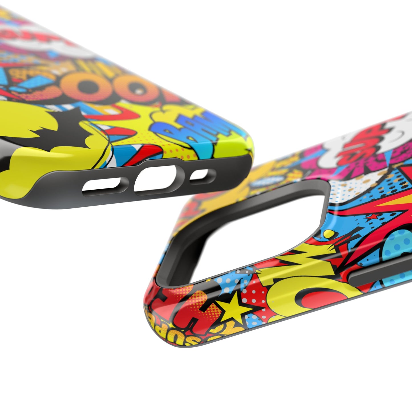Comic Book Pop Art Phone Case - Magnetic Tough Cases for Superhero Lovers, Fun and Colorful Cell Cover