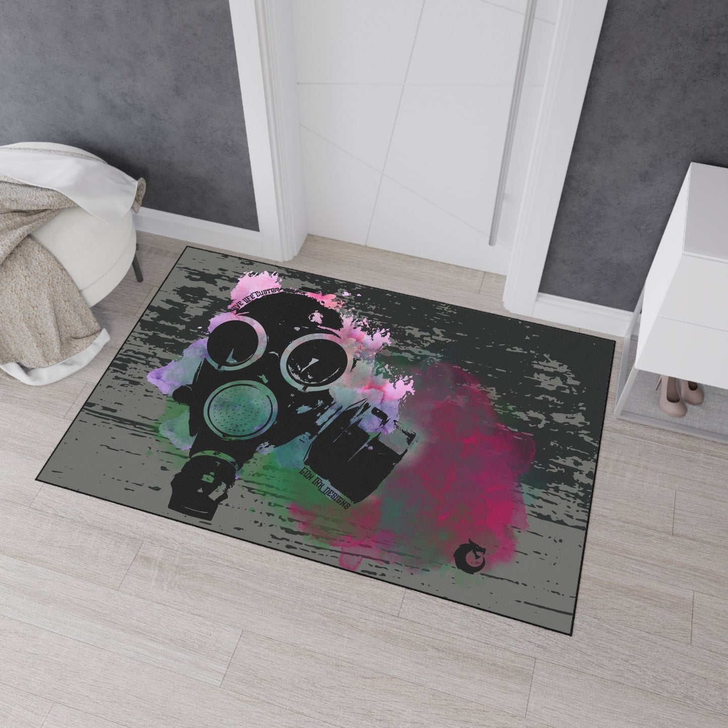 Heavy Duty Floor Mat - Gas Mask