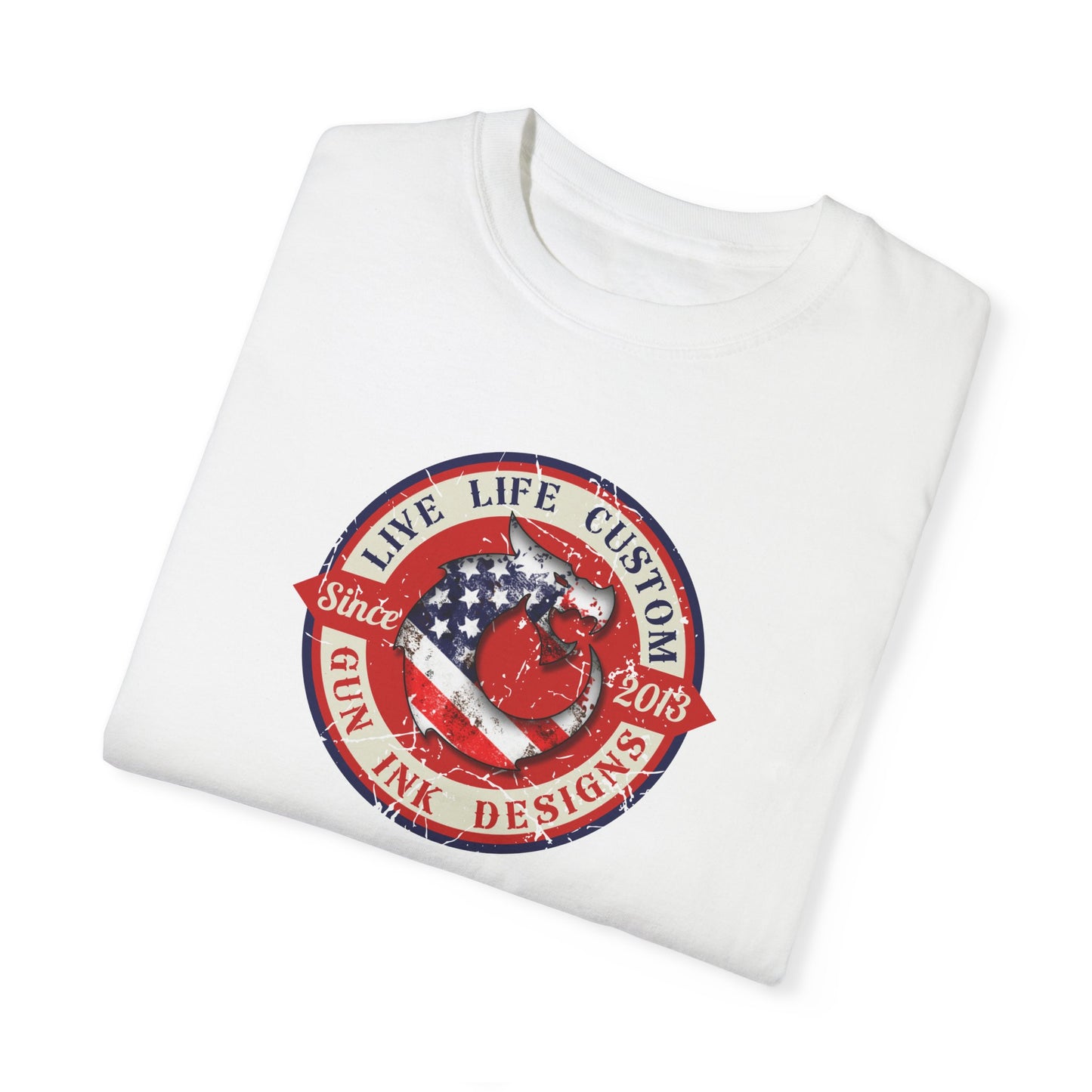Garment-Dyed T-shirt - LLC Red Circle