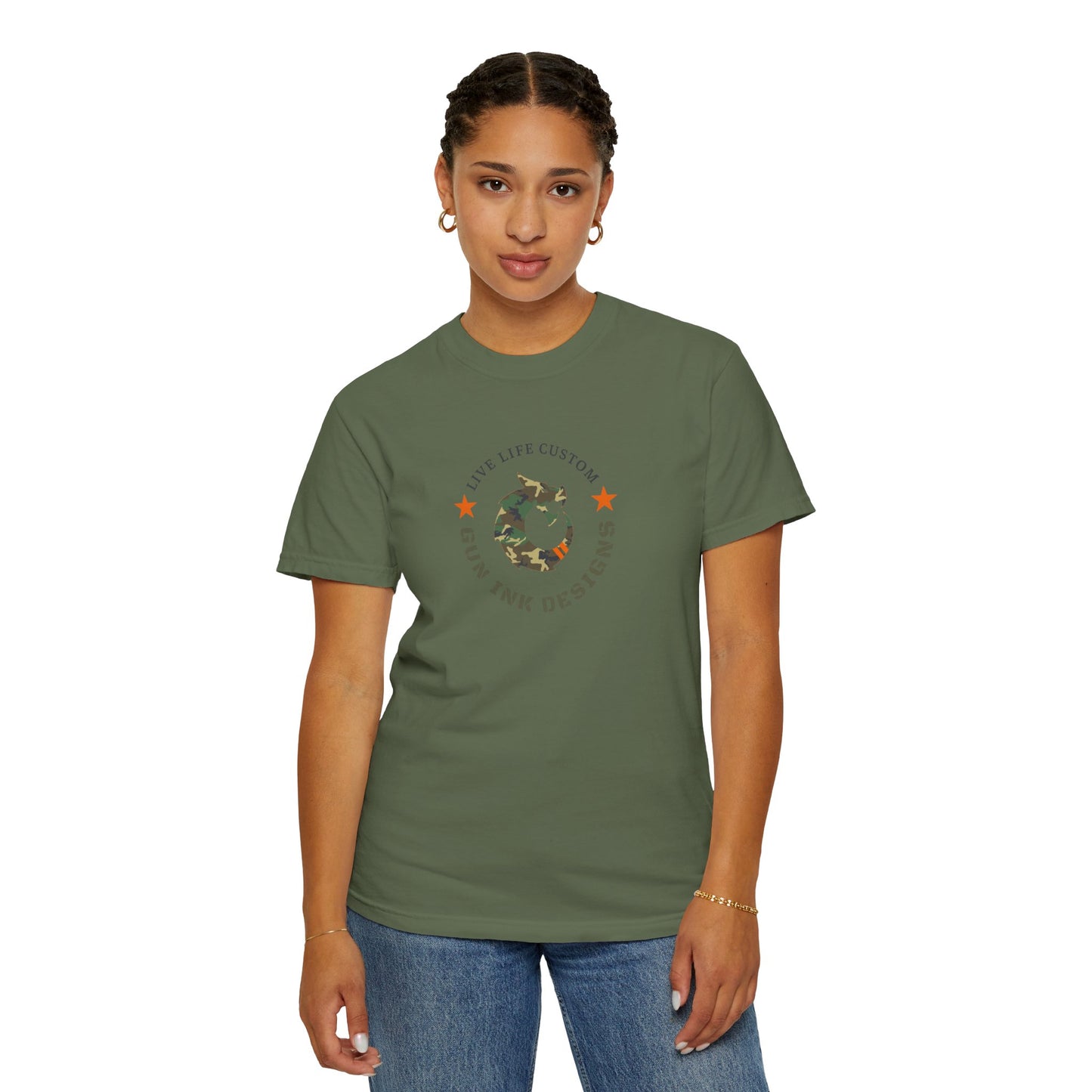 Garment-Dyed T-shirt - Camo Dragon
