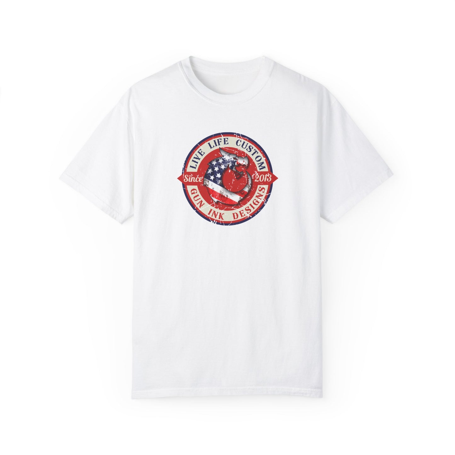 Garment-Dyed T-shirt - LLC Red Circle