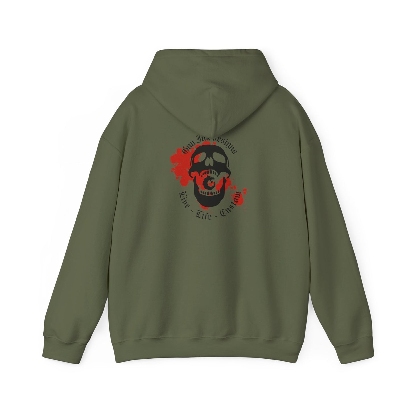 Heavy Blend™ Hooded Sweatshirt - GID Skull