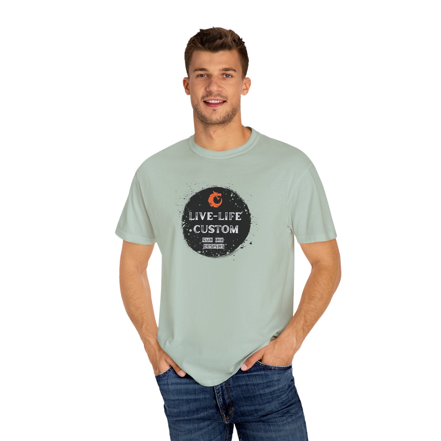 Garment-Dyed T-shirt - Black Circle