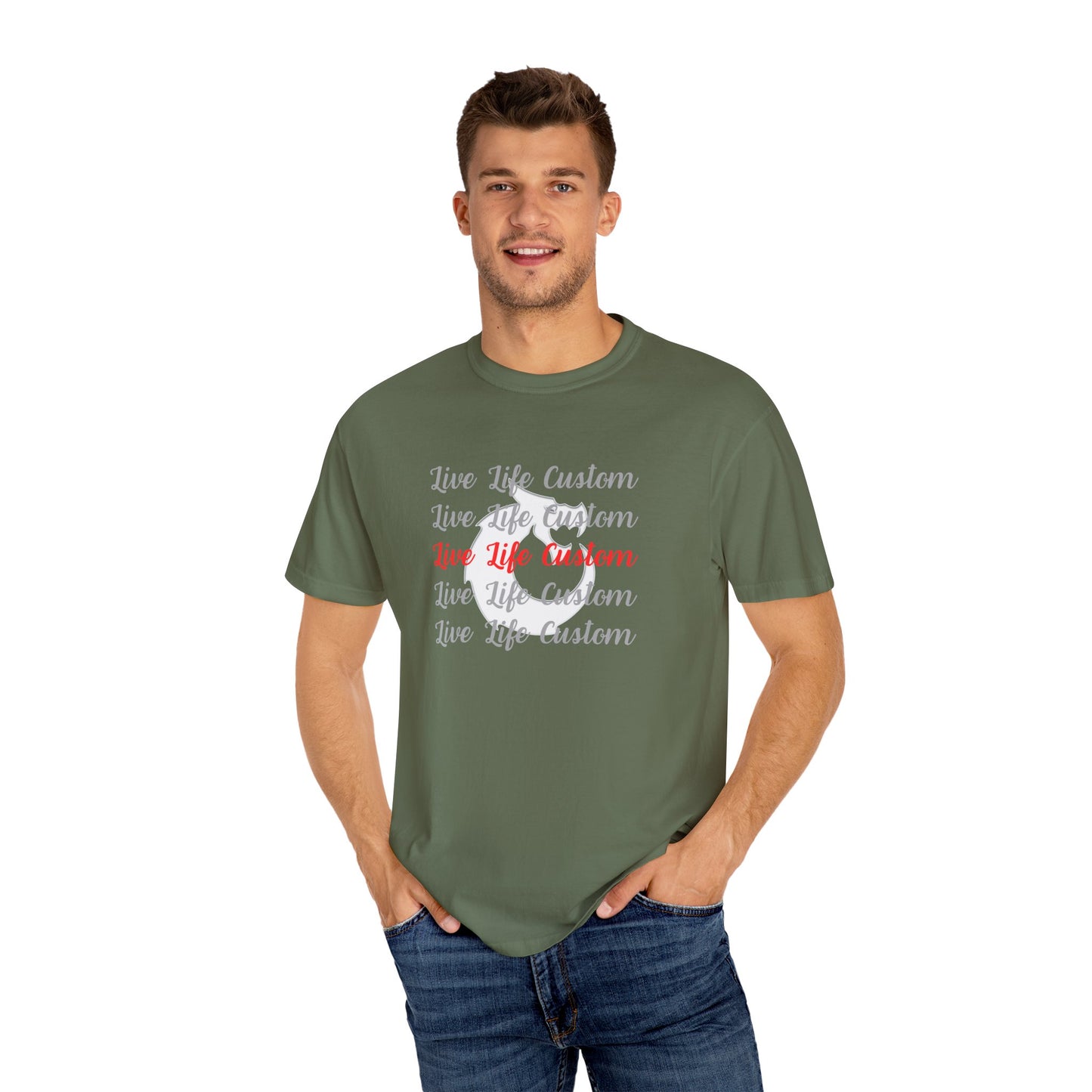 Garment-Dyed T-shirt - LLC Stacked