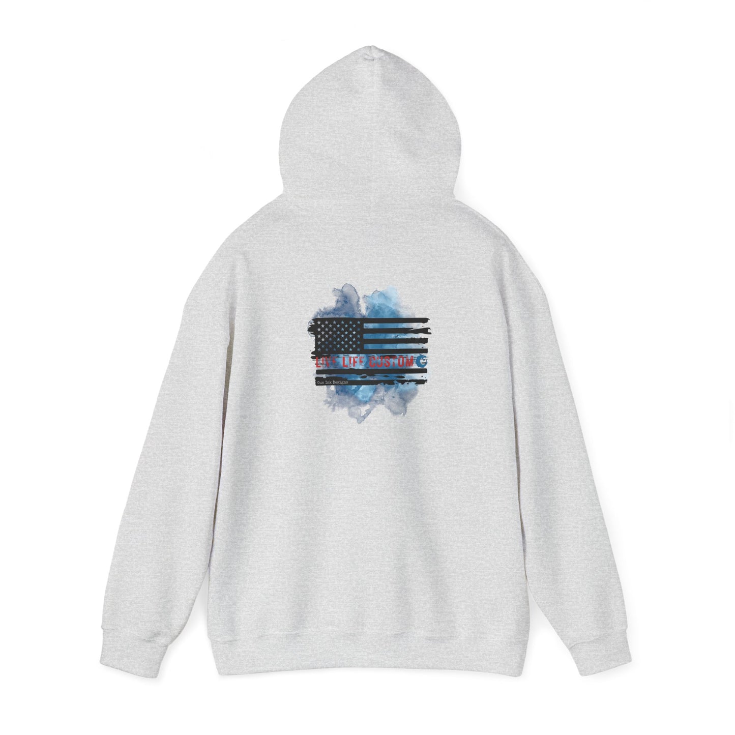 Heavy Blend™ Hooded Sweatshirt - Water Color Flag