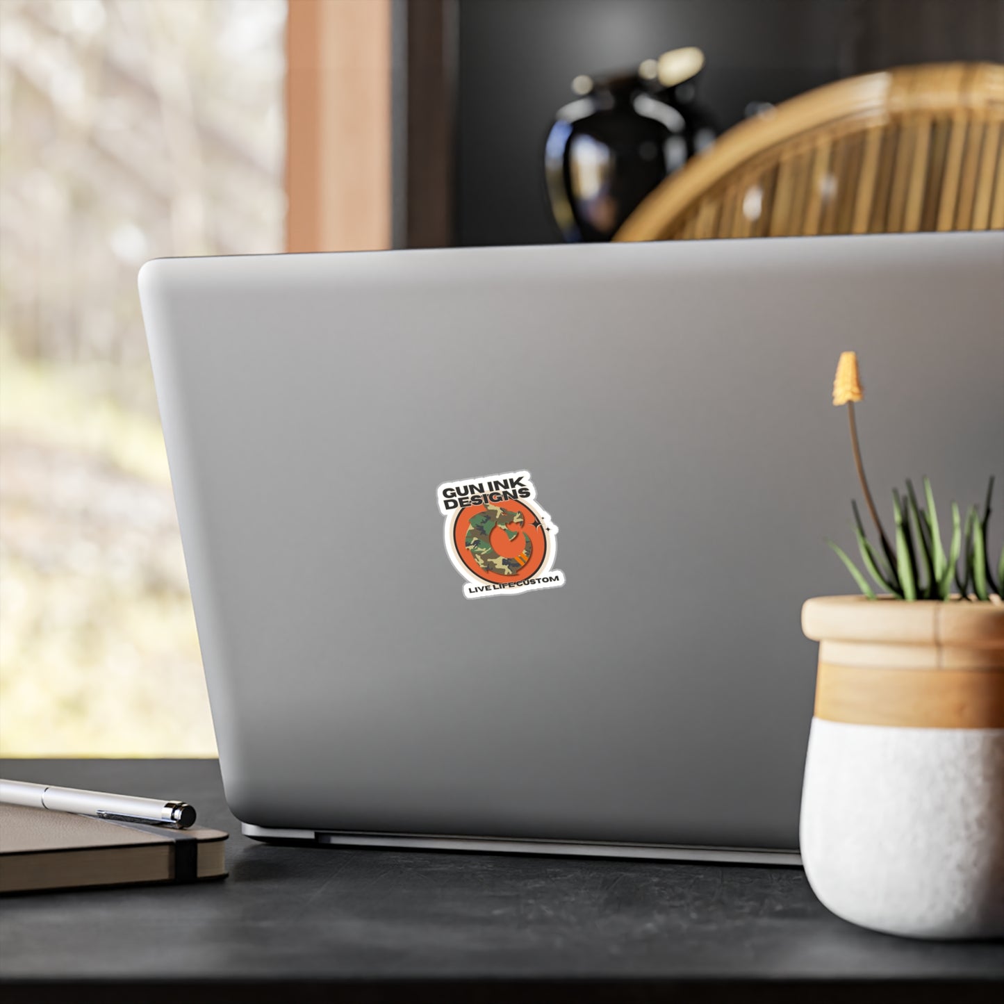 Kiss-Cut Vinyl Decals - Circle Dragon