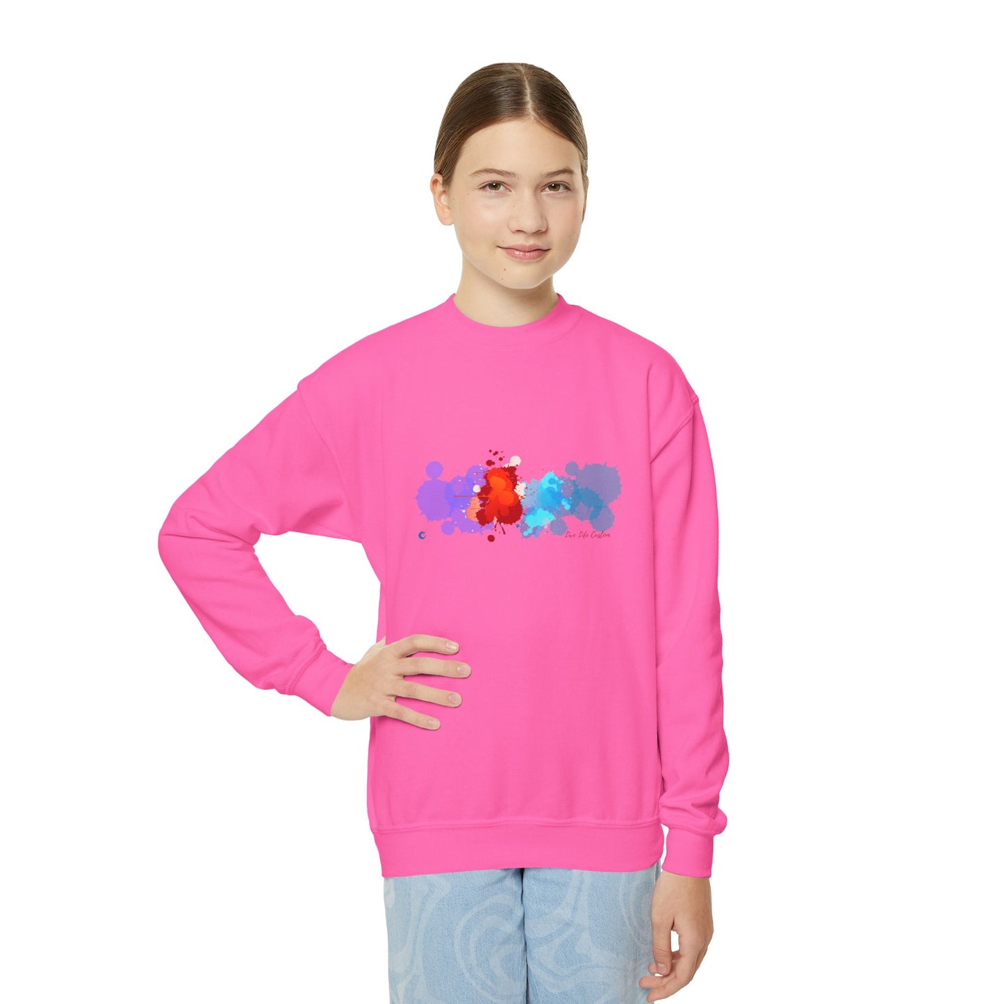 Youth Crewneck Sweatshirt - A Splash of Color
