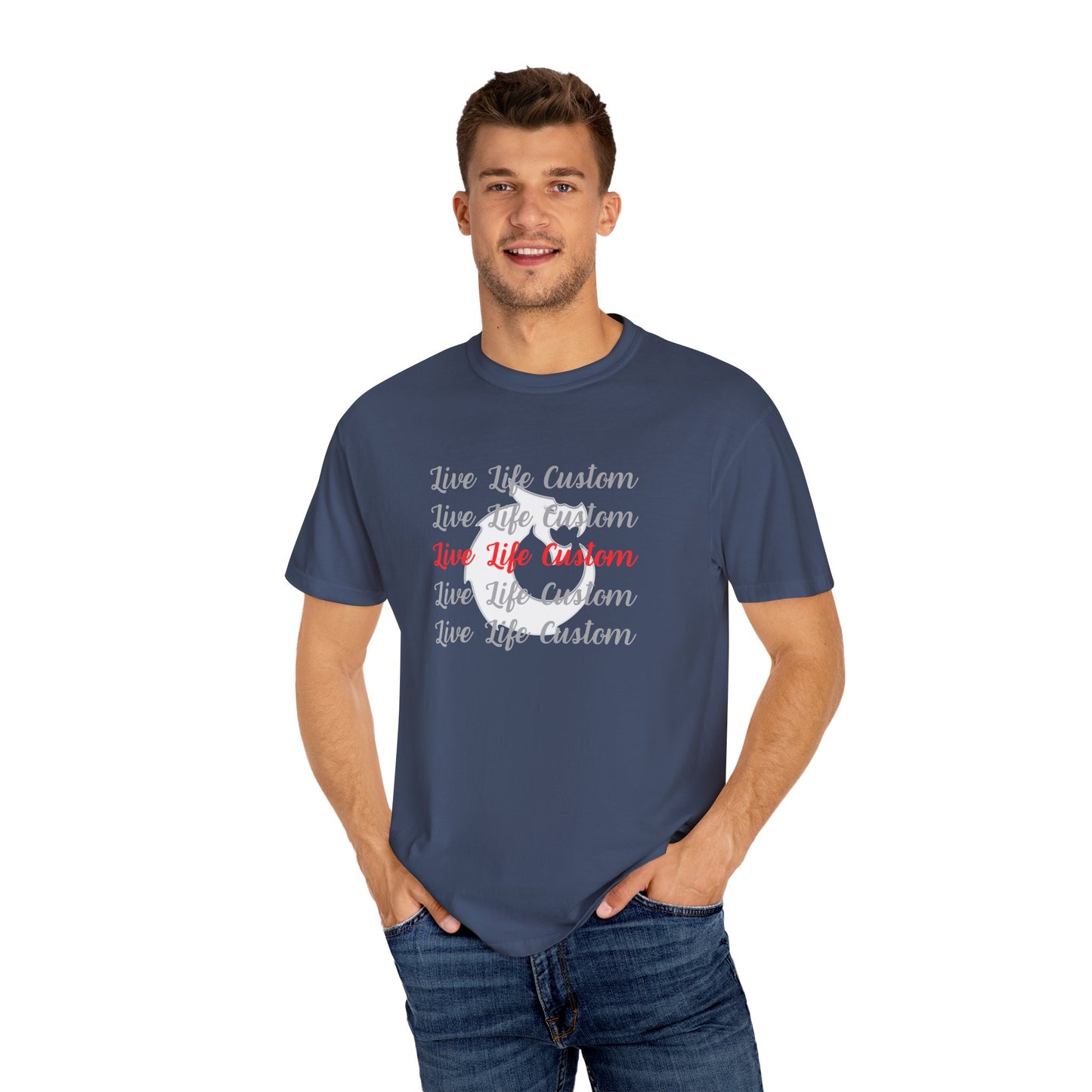 Garment-Dyed T-shirt - LLC Stacked
