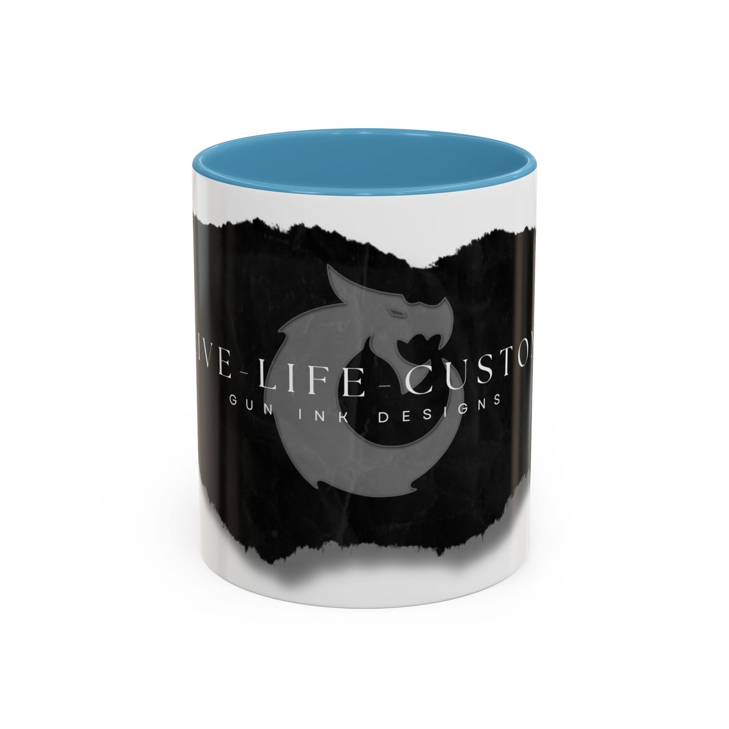 Accent Coffee Mug (11, 15oz) - Torn Paper