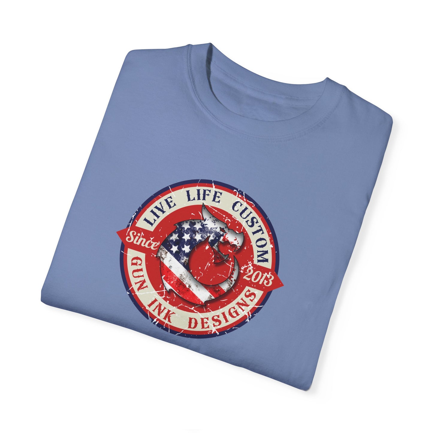 Garment-Dyed T-shirt - LLC Red Circle