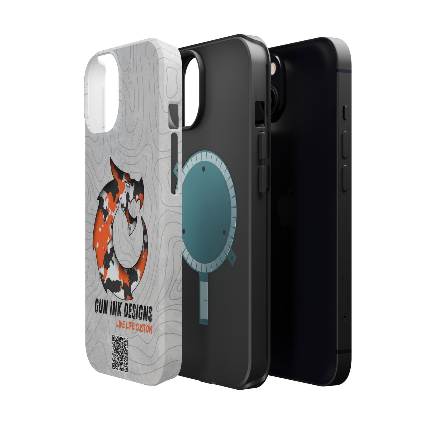 Magnetic Tough Cases - Topo QR code