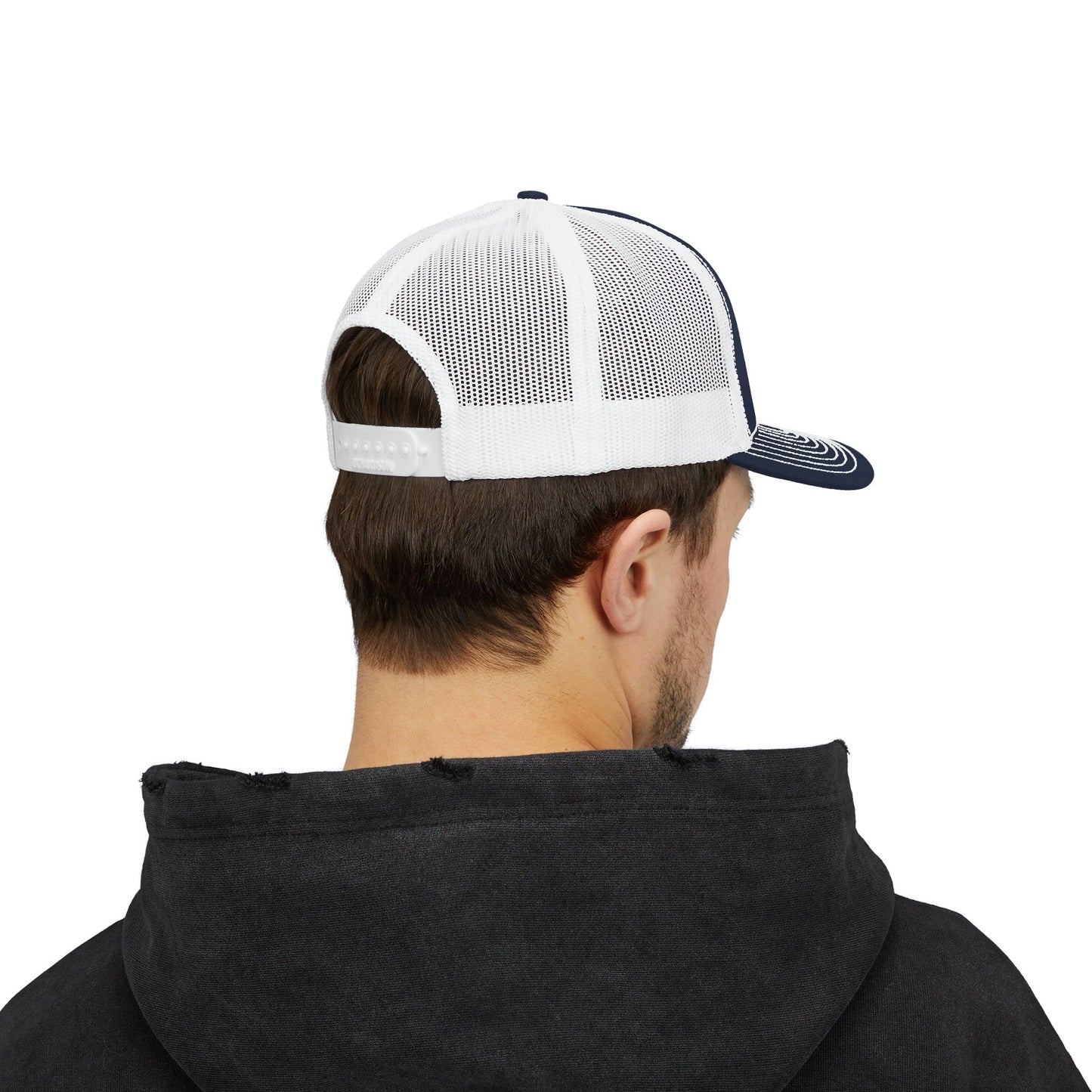 Snapback Trucker Cap - Black and Gray Logo