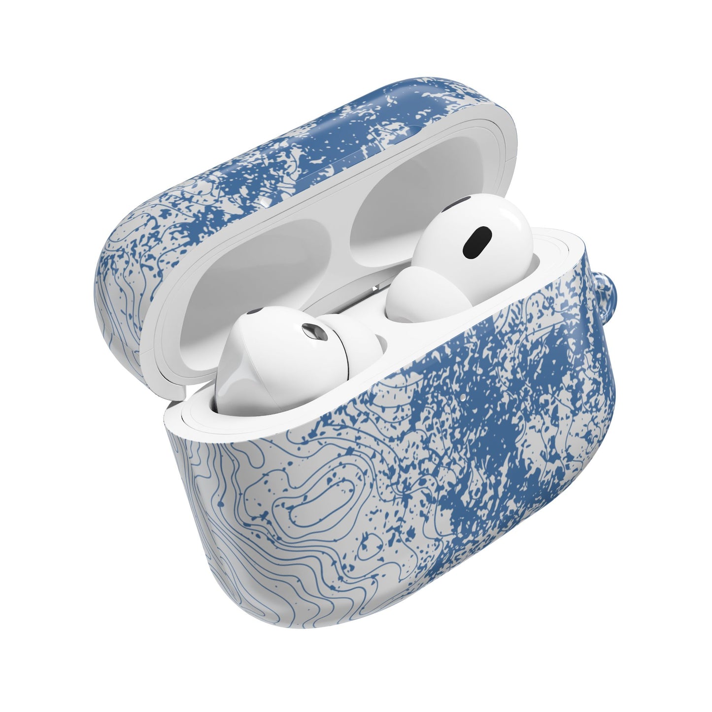 Blue Topography AirPod Case