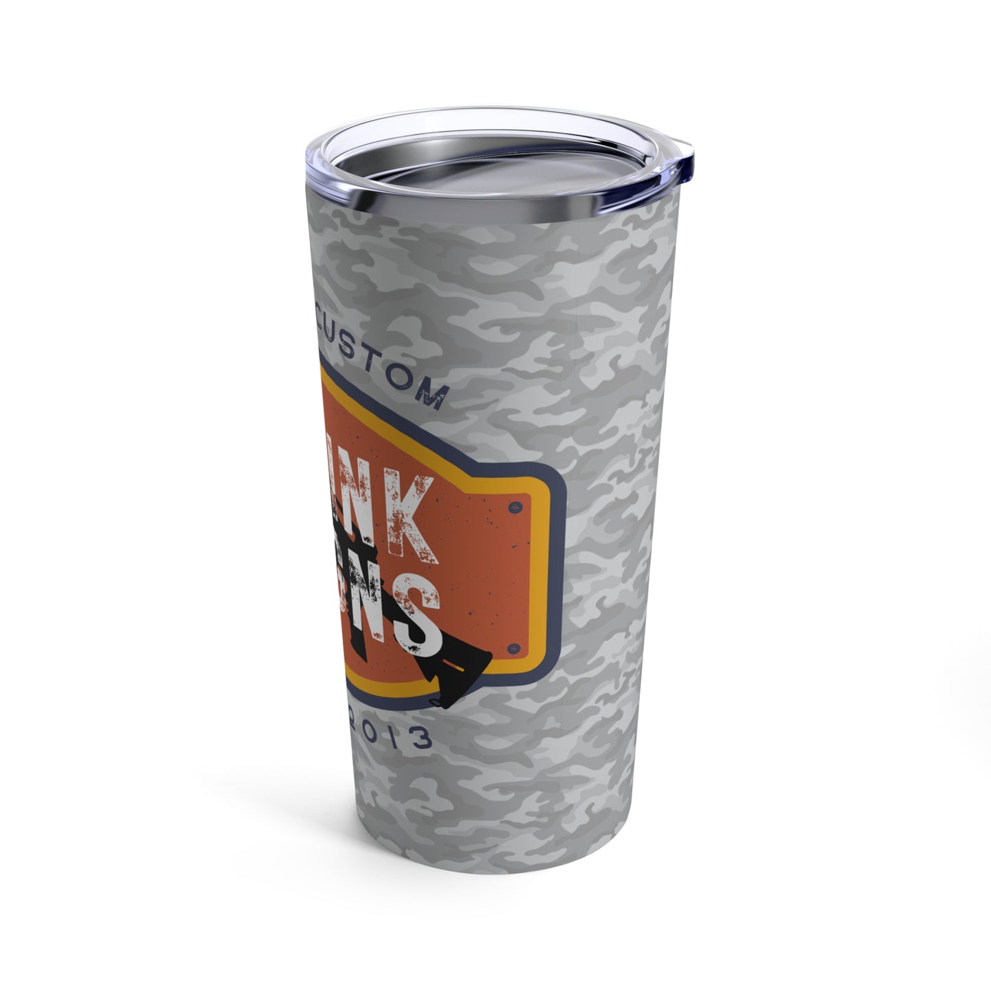 Tumbler 20oz - Faded Camo logo