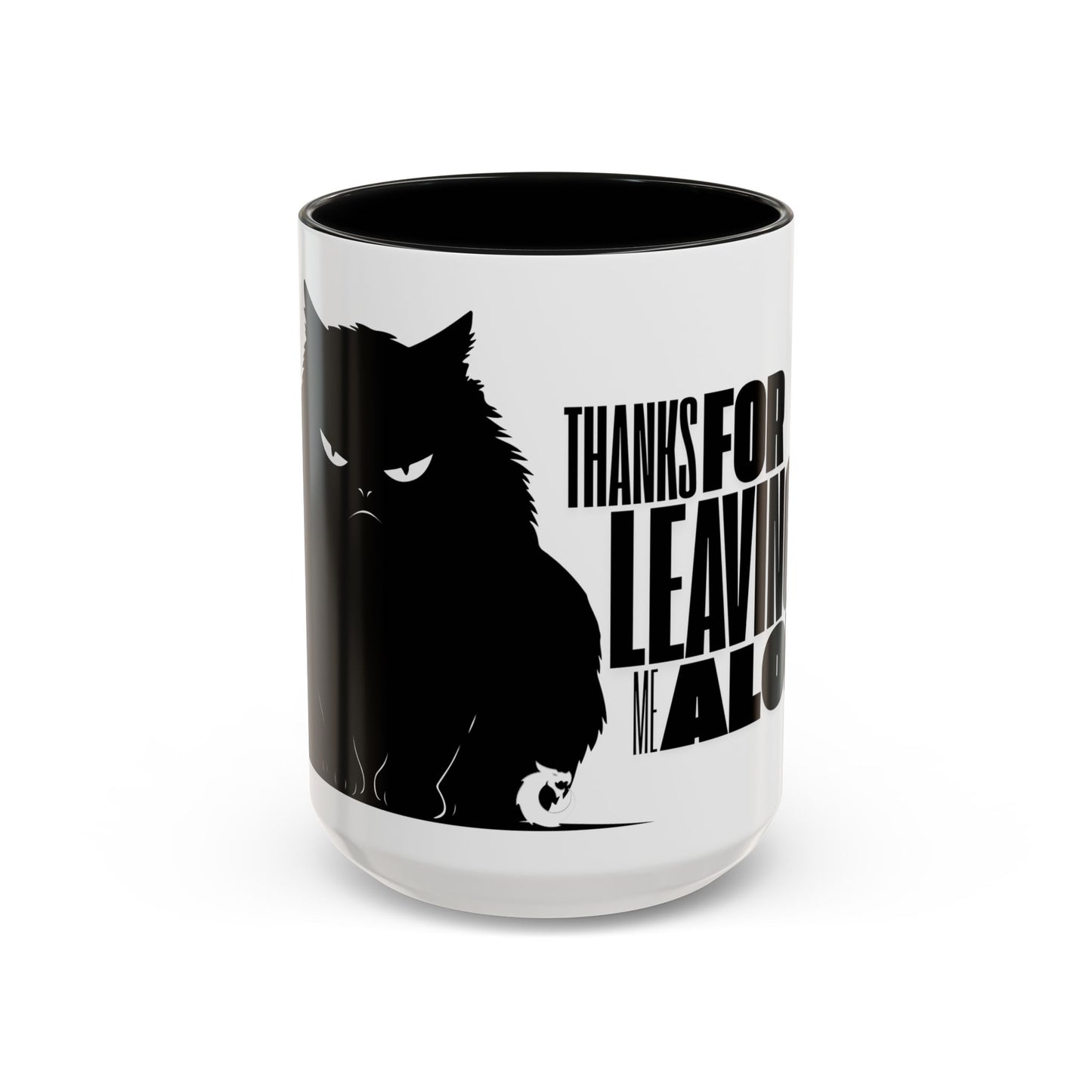 Accent Coffee Mug (11, 15oz) - Thanks for Leaving Me Alone