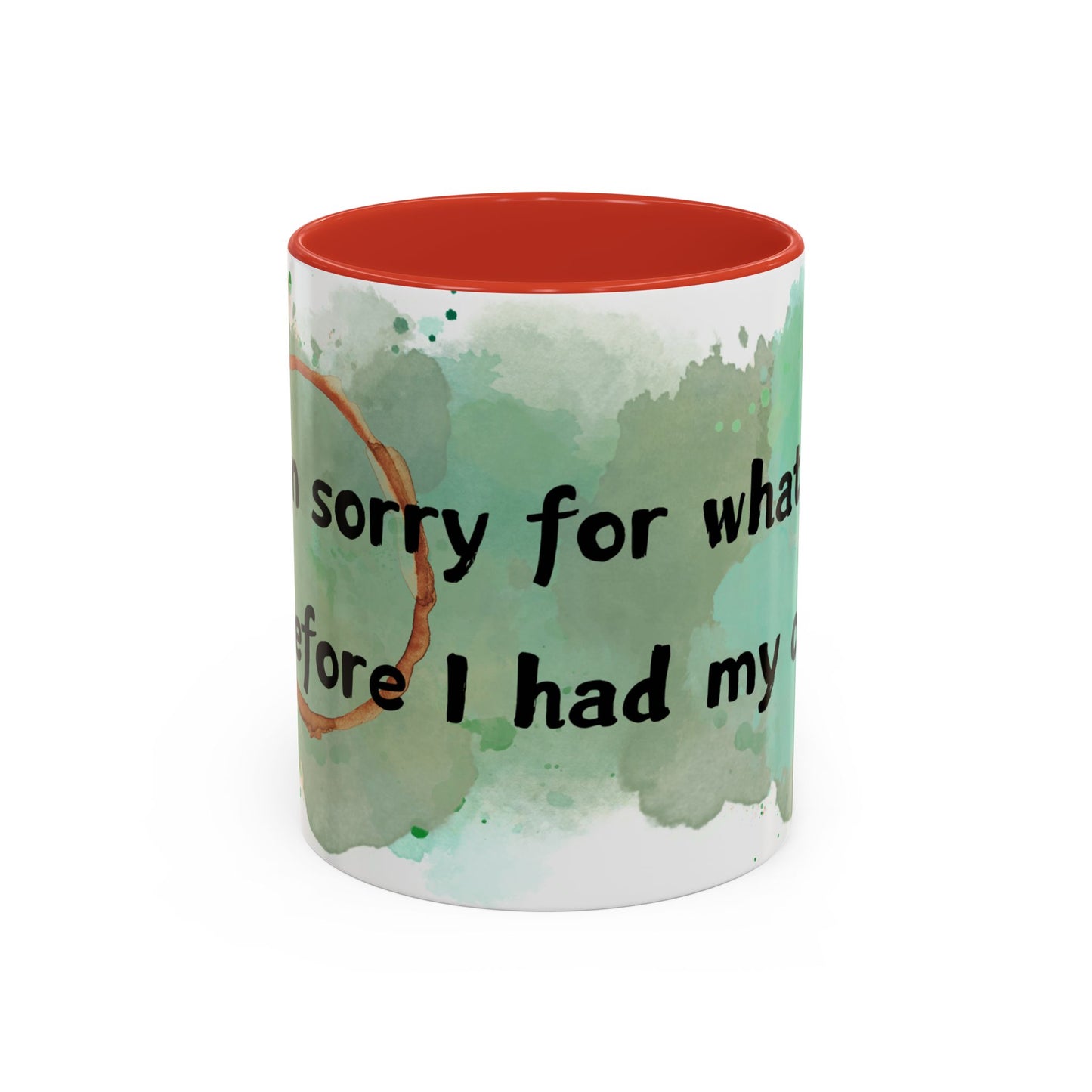 Accent Coffee Mug (11, 15oz) - I'm Sorry