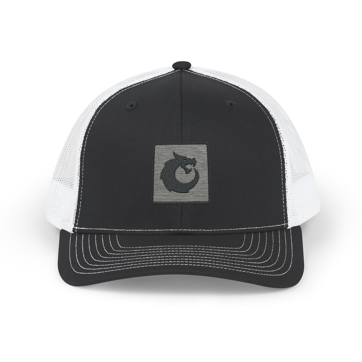 Snapback Trucker Cap - Black Dragon Patch