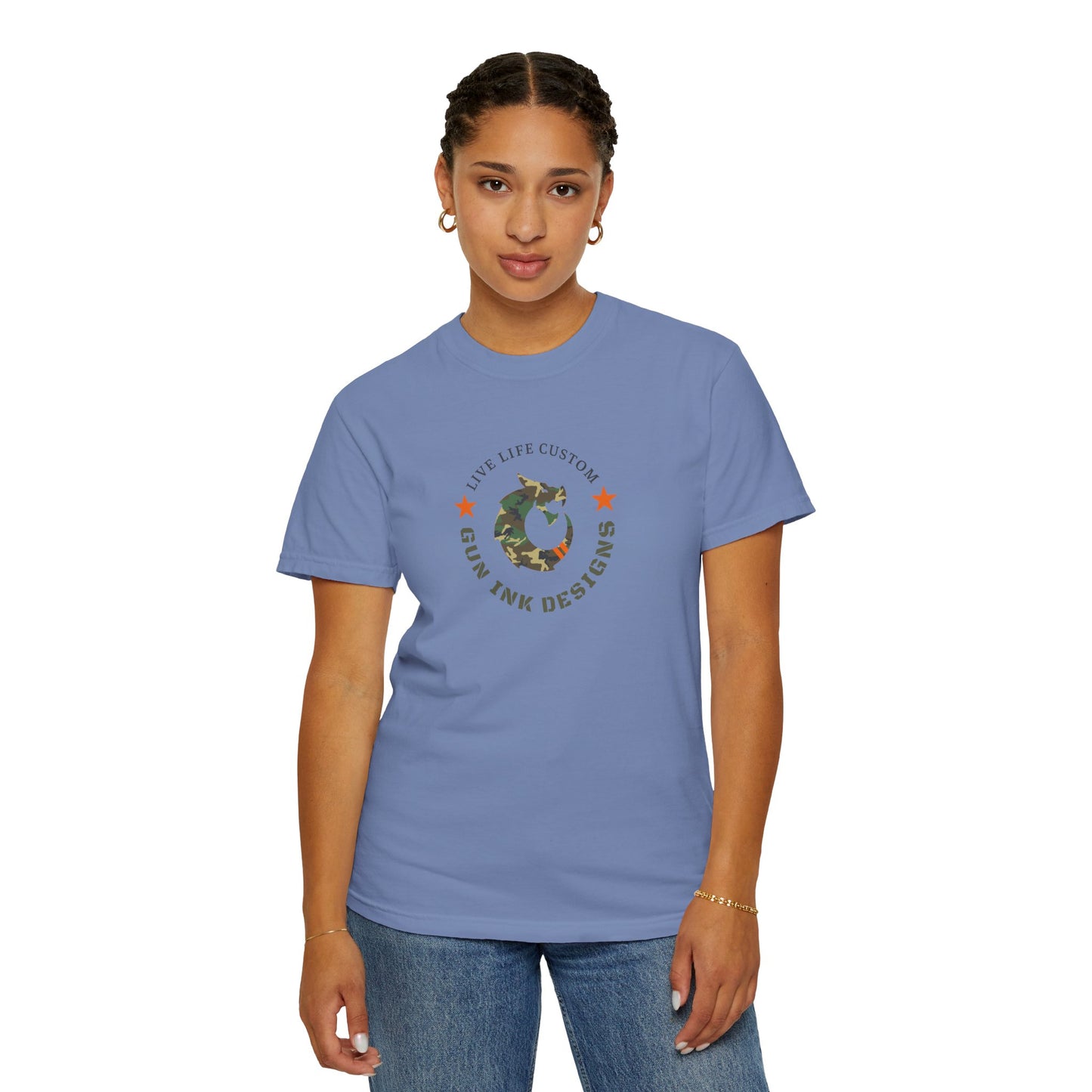 Garment-Dyed T-shirt - Camo Dragon