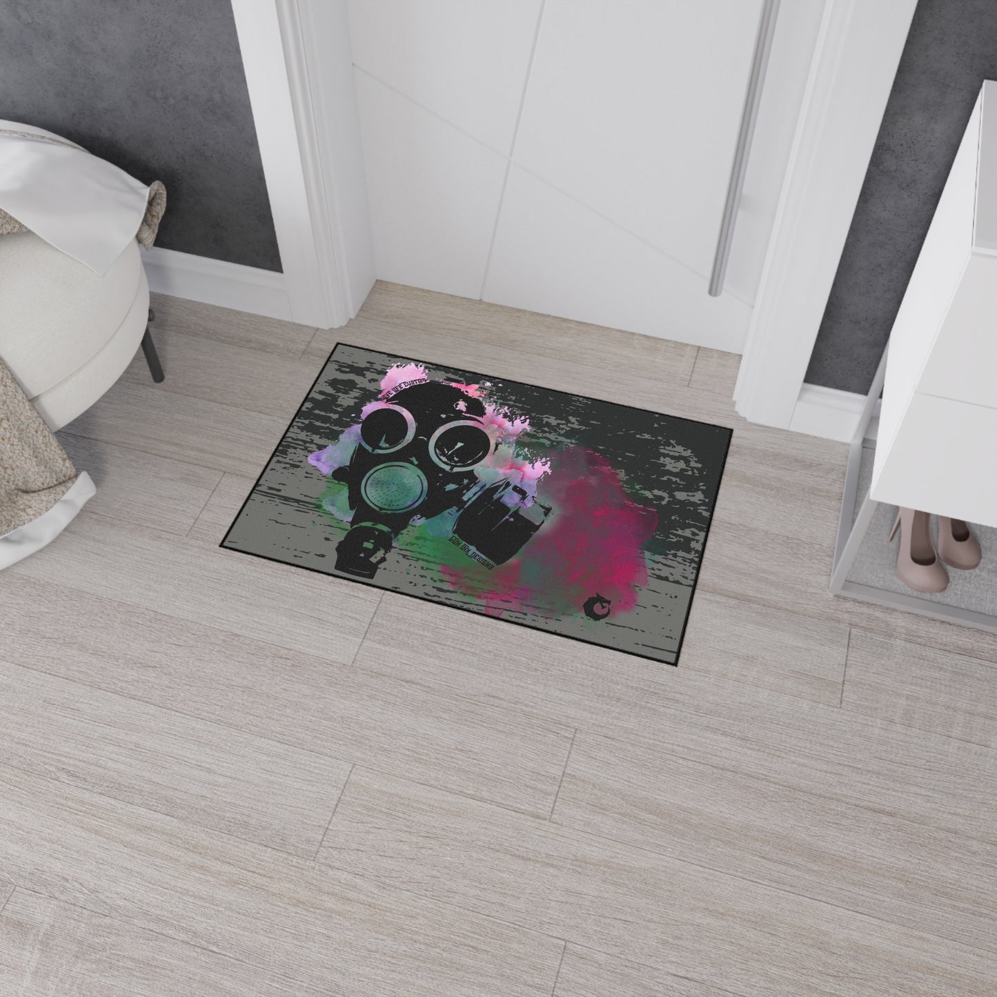 Heavy Duty Floor Mat - Gas Mask