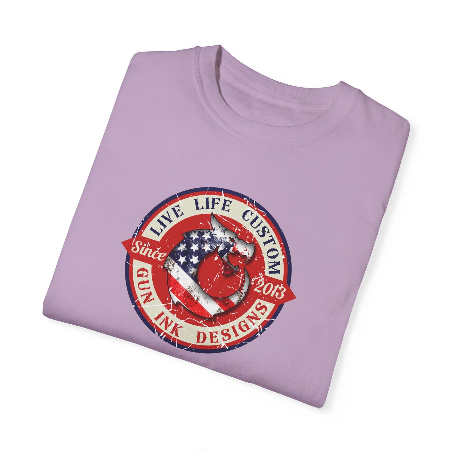 Garment-Dyed T-shirt - LLC Red Circle