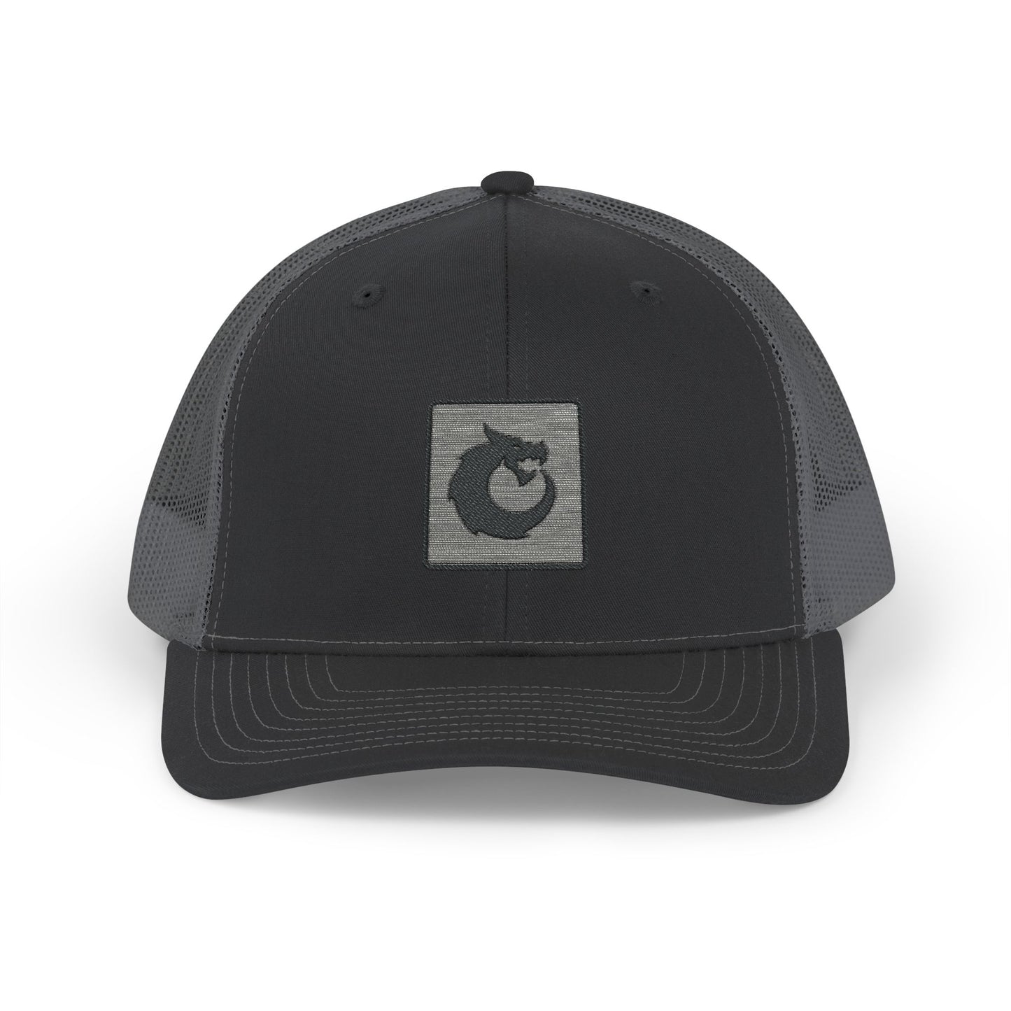 Snapback Trucker Cap - Black Dragon Patch