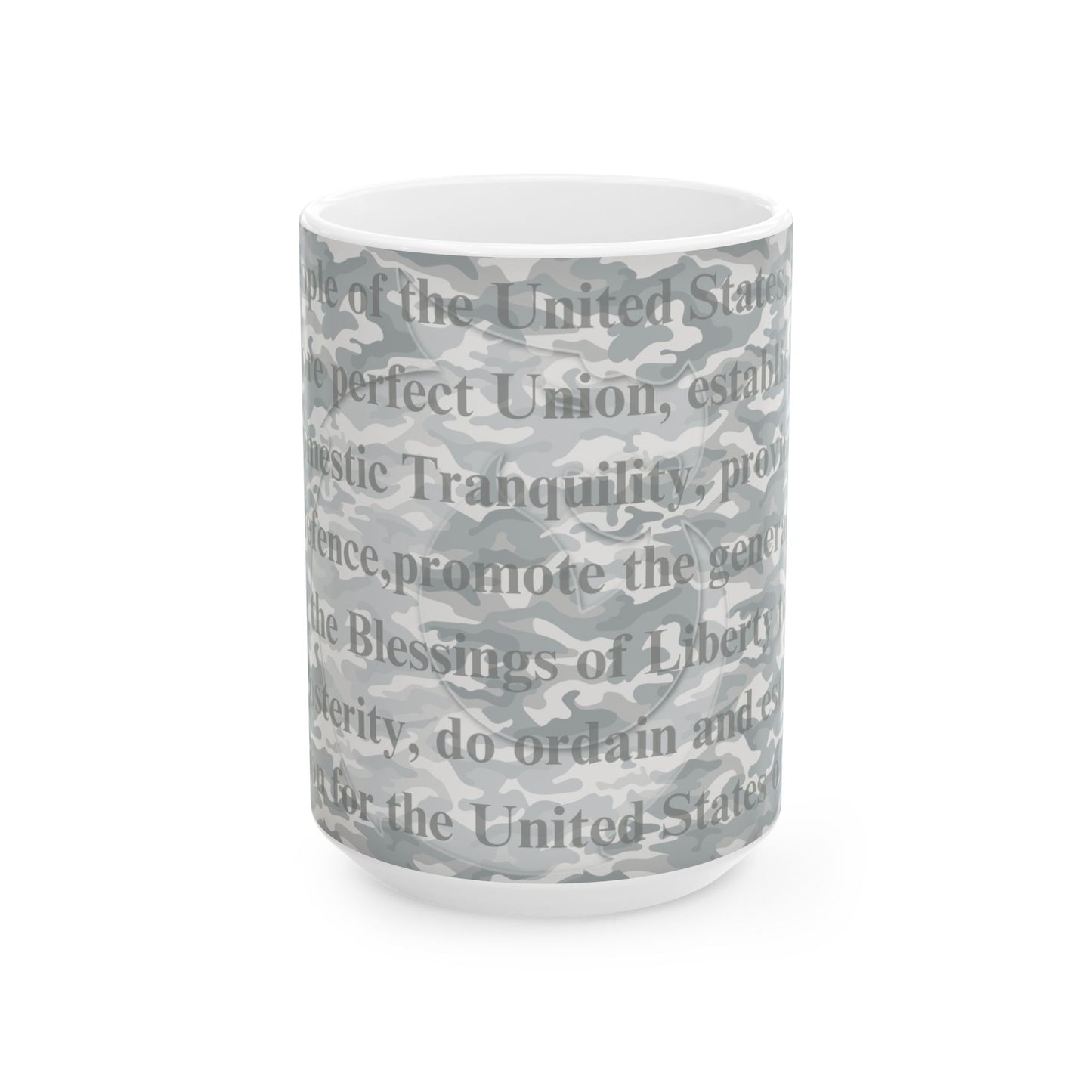 Patriotic Camouflage Ceramic Mug  - We The People