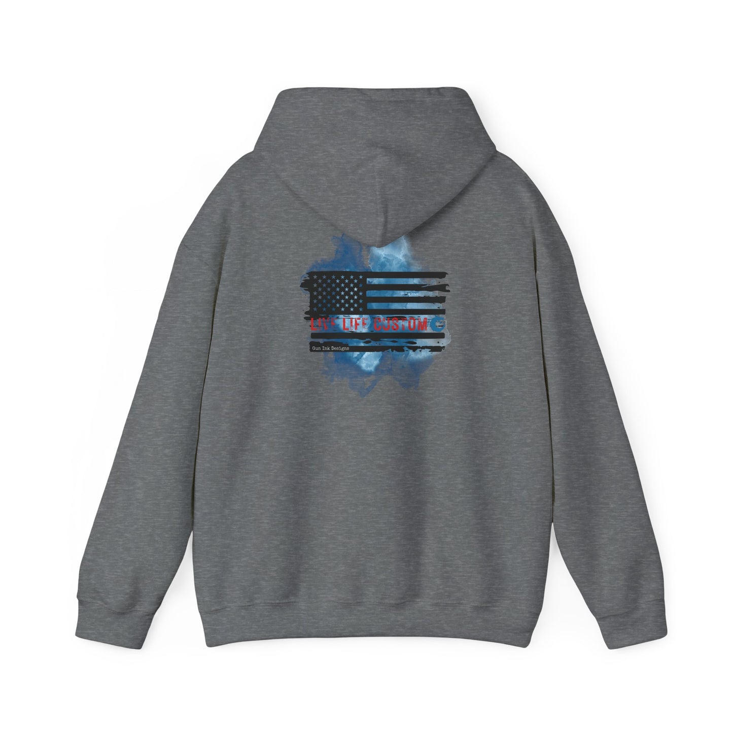 Heavy Blend™ Hooded Sweatshirt - Water Color Flag