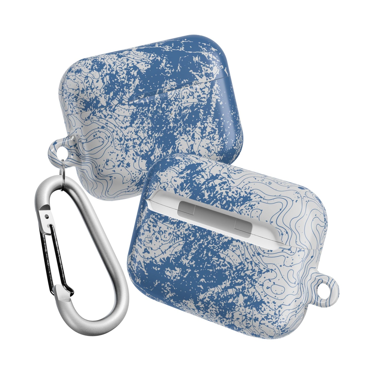 Blue Topography AirPod Case