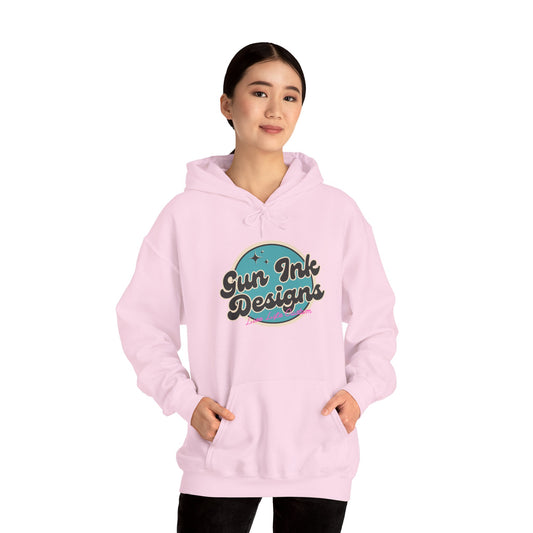 Heavy Blend™ Hooded Sweatshirt - Teal Circle