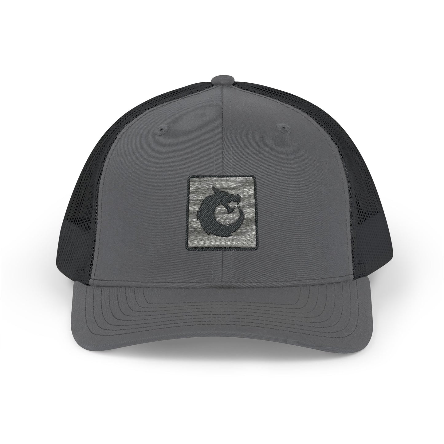 Snapback Trucker Cap - Black Dragon Patch