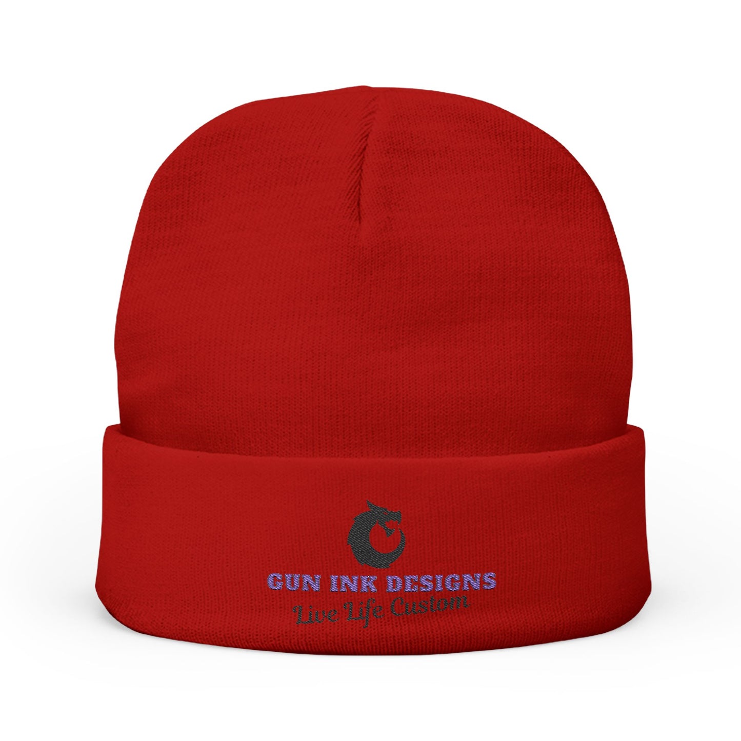 Custom Embroidered Knit Beanie - Live Life Custom