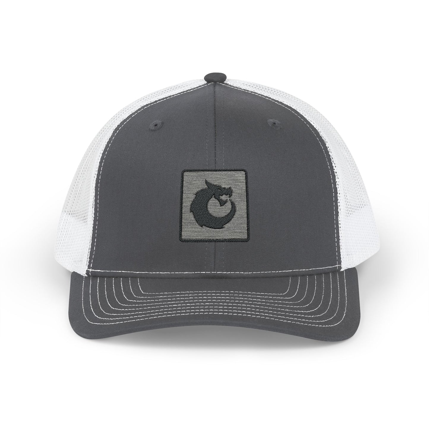 Snapback Trucker Cap - Black Dragon Patch
