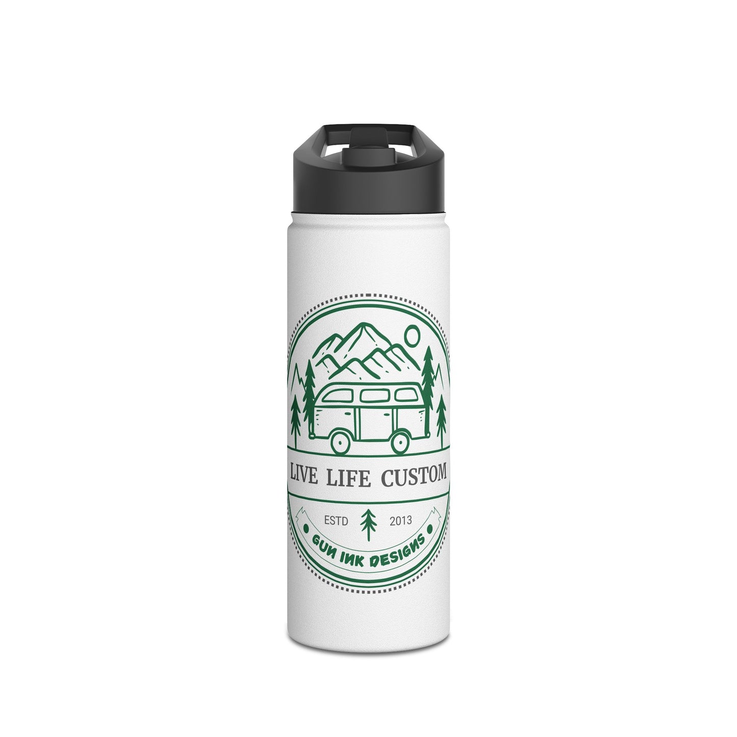 Stainless Steel Water Bottle, Standard Lid - The Van