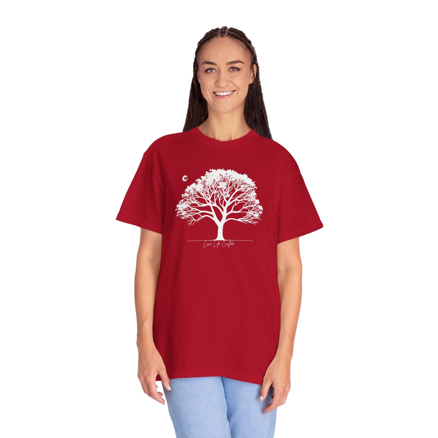 Garment-Dyed T-shirt - White Tree