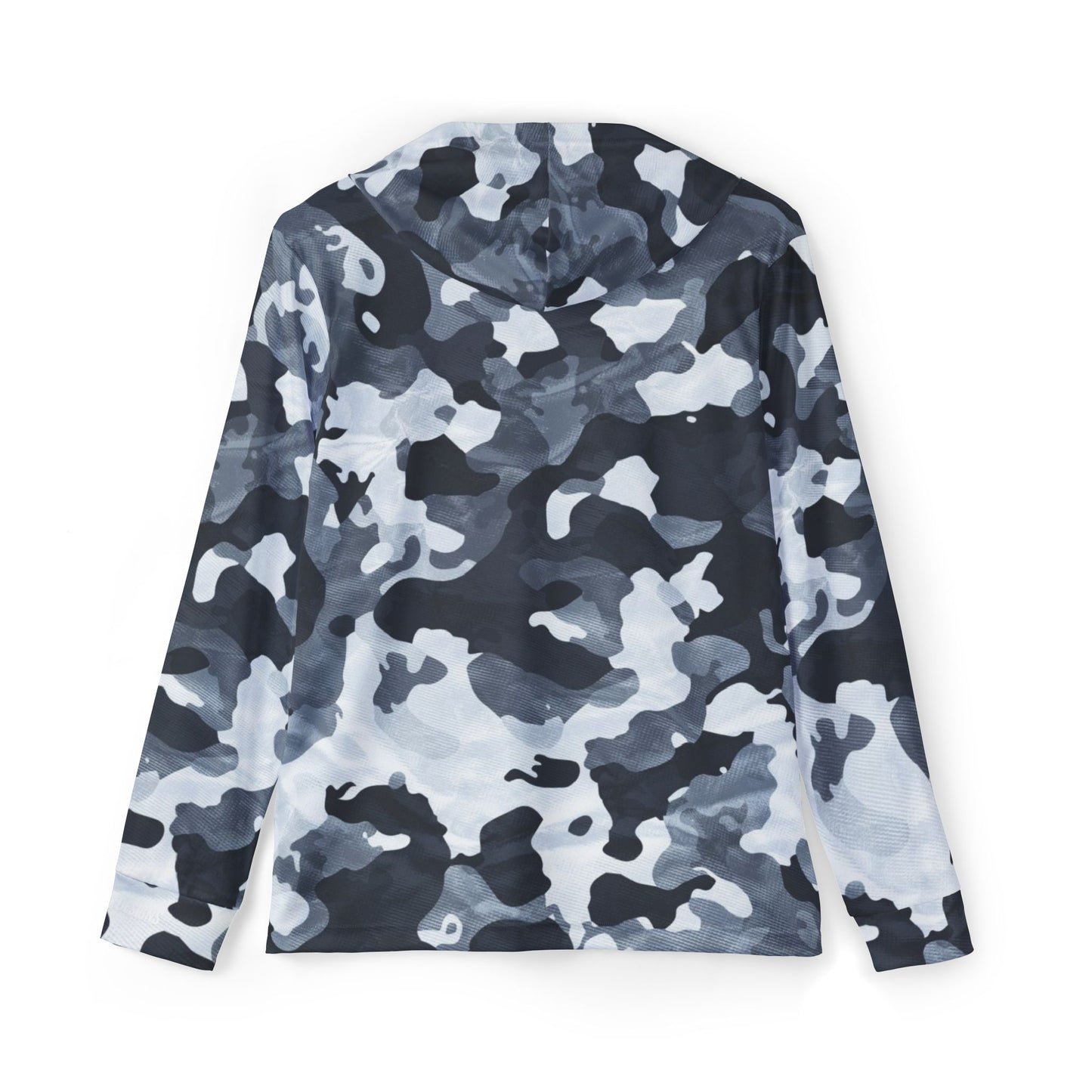 Men's Sports Warmup Hoodie - All Over Gray Camo